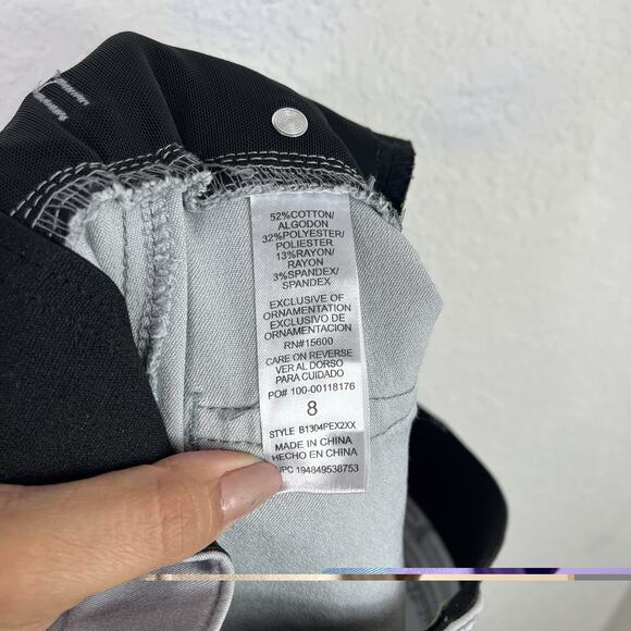 Democracy "Ab" Technology Grey Jeans Size 8 Cotton Blend, classic, comfy, casual - Picture 7 of 8